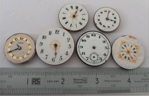  — Antique Enamel Pocket Watch Dials & Movements