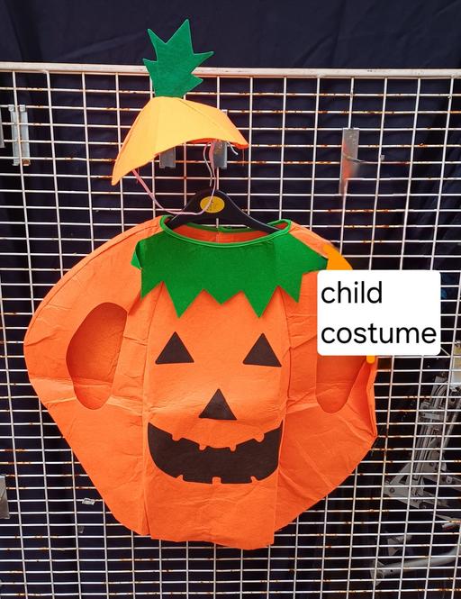  — childs pumpkin costume. new