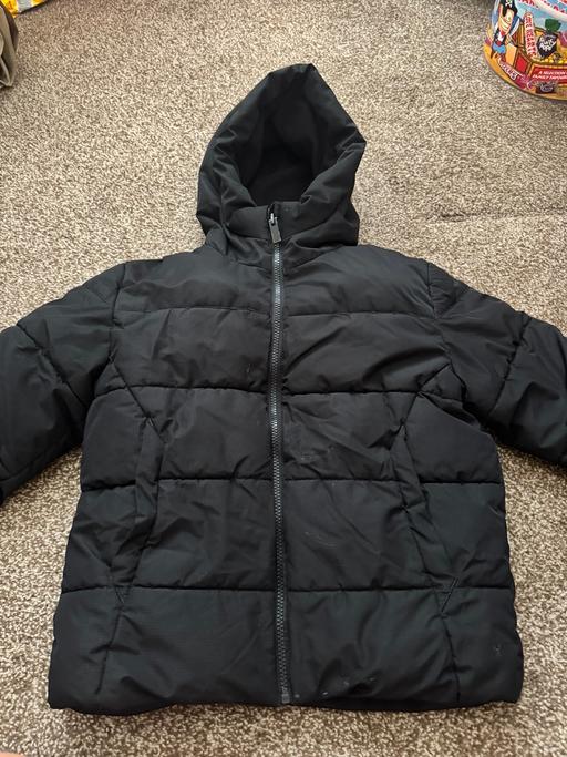  — Boys black school coat 7-8 years