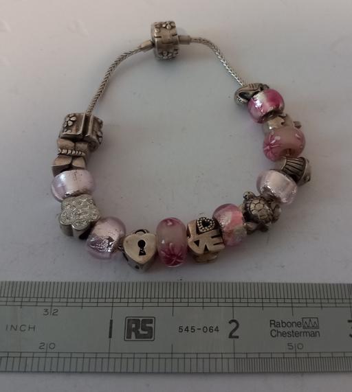  — Rhona Sutton Sterling Silver Charm Bracelet