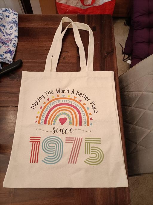  — tote bag made in 1975