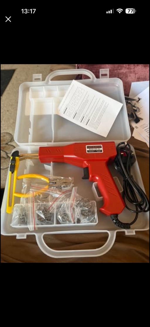  — Hot stapler gun bumper repair kit