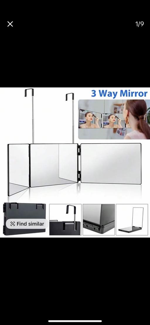  — portable 3 way mirror