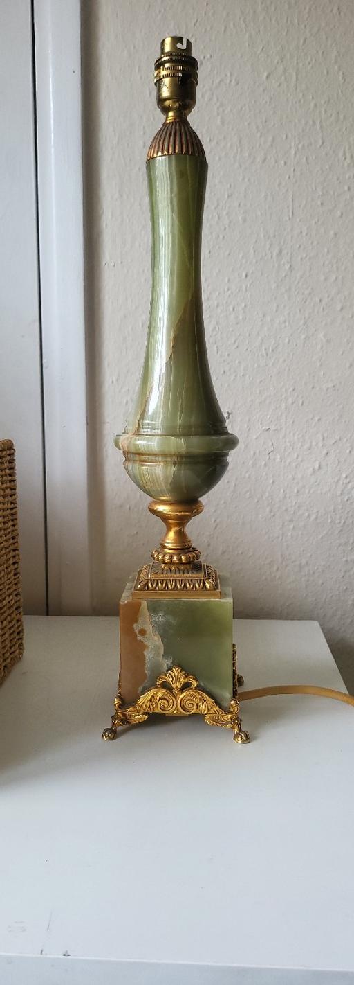 — Large Vintage onyx lamp- not tested