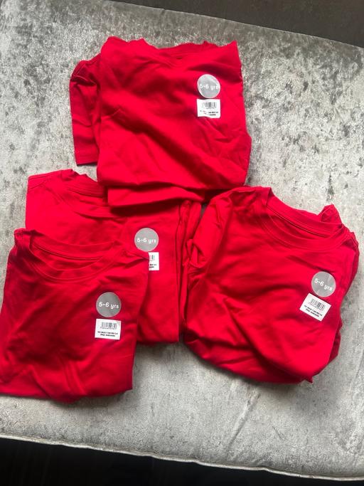  — Red t shirt for 5-6 yr old