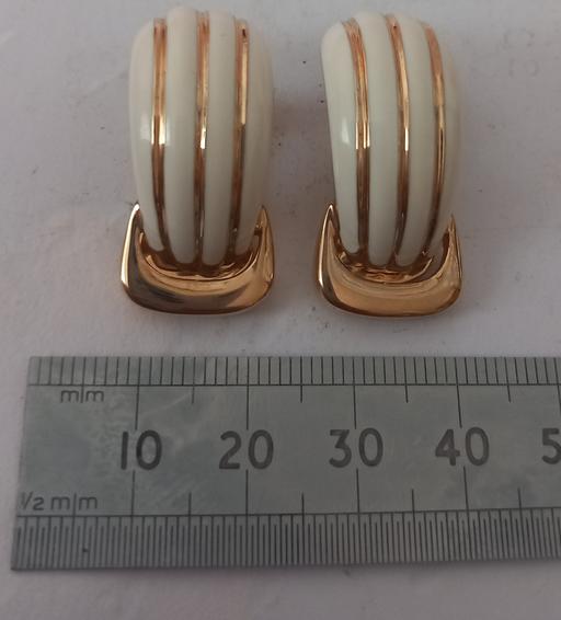  — Vintage Pierre Lang Enamel Clip On earrings