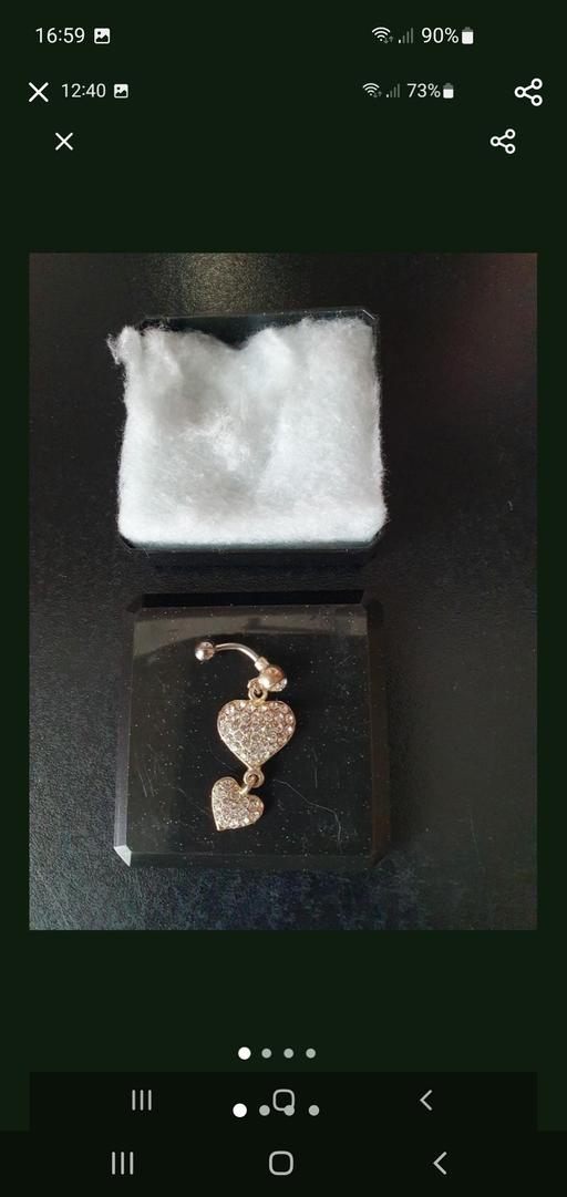 — diamante belly bar jewellery NEW