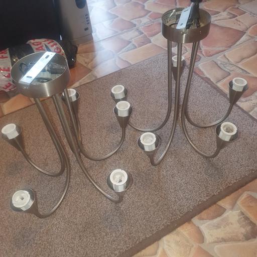  — 2 , Silver Light Fittings, 14 x 14 inch ,Good