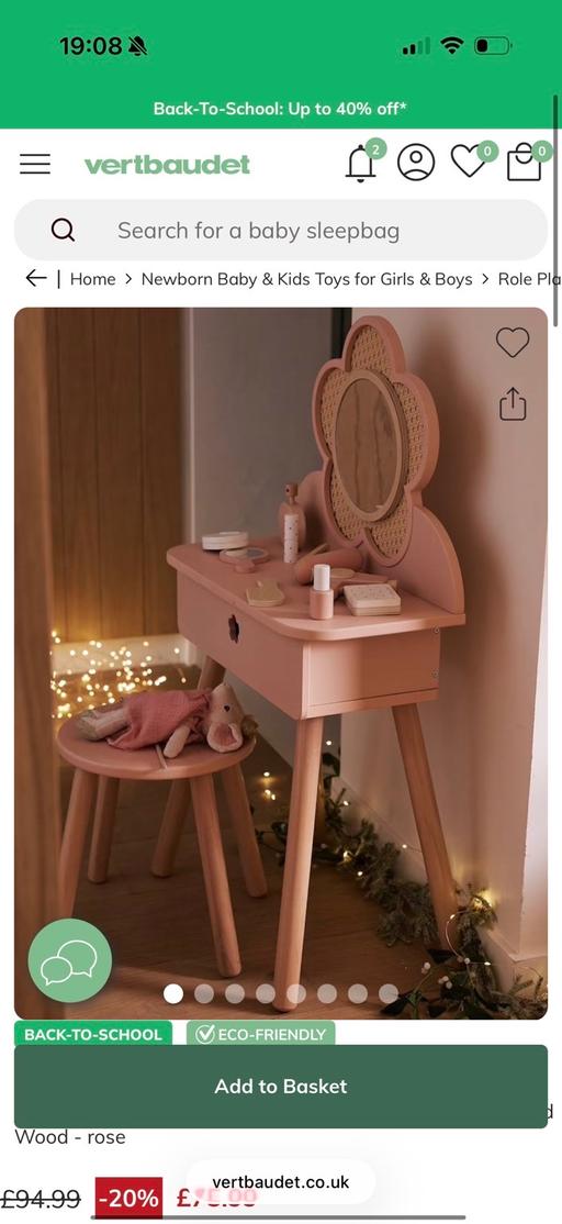  — Dressing table