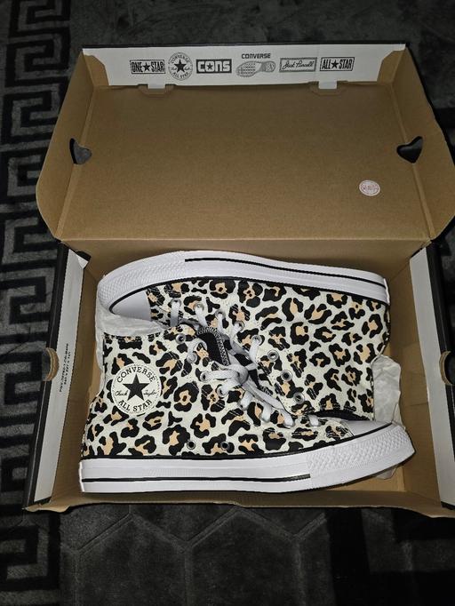  — Converse CTAS Hi in Leopard Print Size UK11