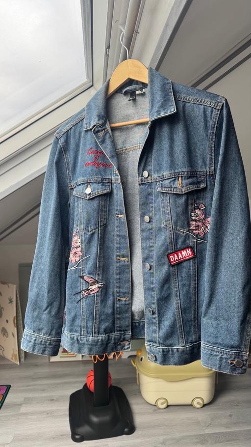  — H&M Divided Embroidered Denim Jacket
