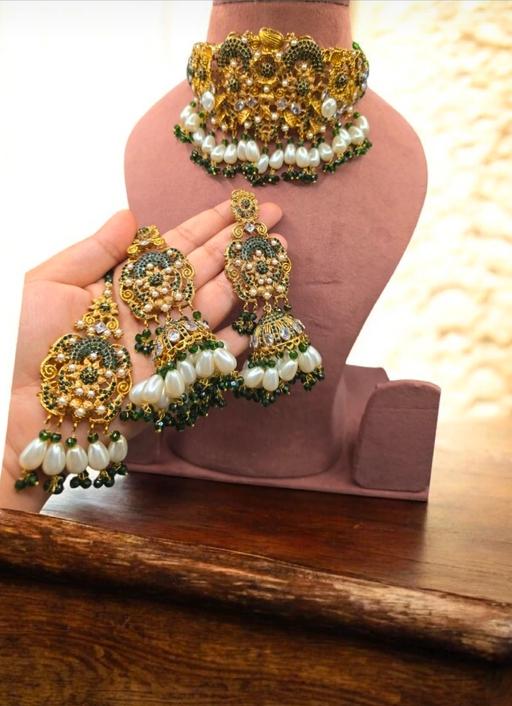  — Turkish choker necklace earring Tikka