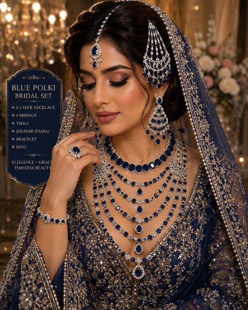  — Pakistani Indian wedding party jewellery set