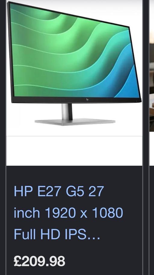  — HP E27 HD Monitor