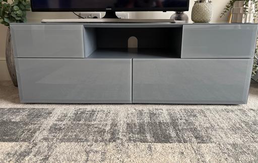  — Next Grey gloss tv stand