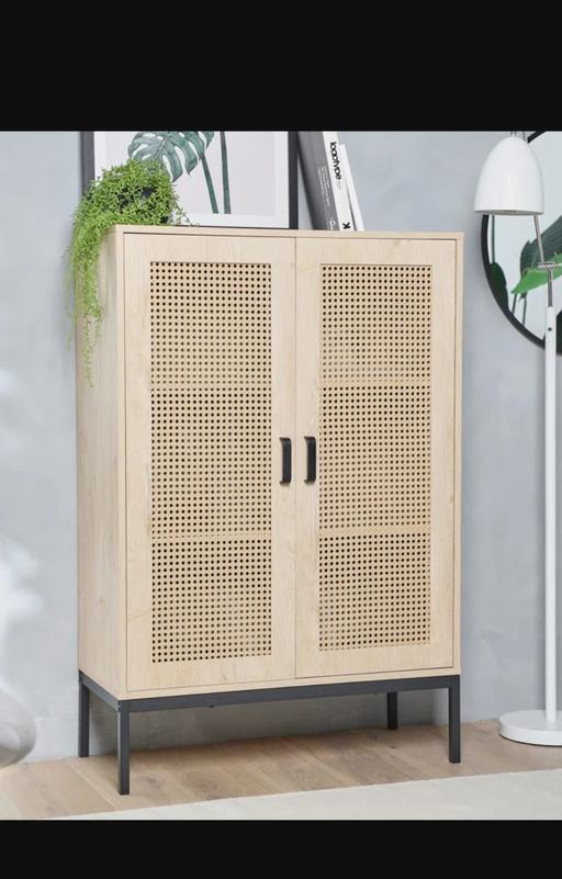  — New Rattan Effect Storage Cabinet (BNIB)