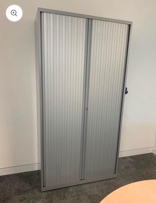  — Tambour Grey Metal Double Rolling Doors