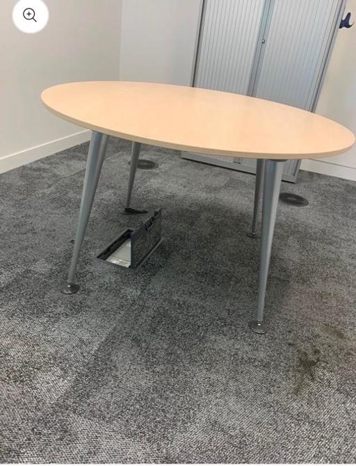  — Herman miller maple breakout circular table