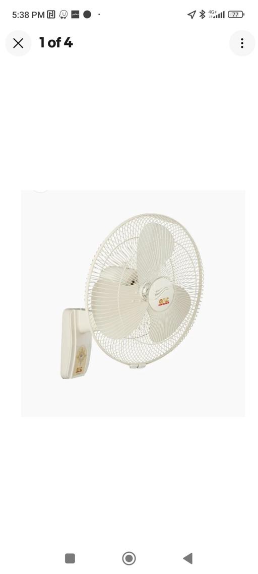  — GFC wall bracket fan with remote control
