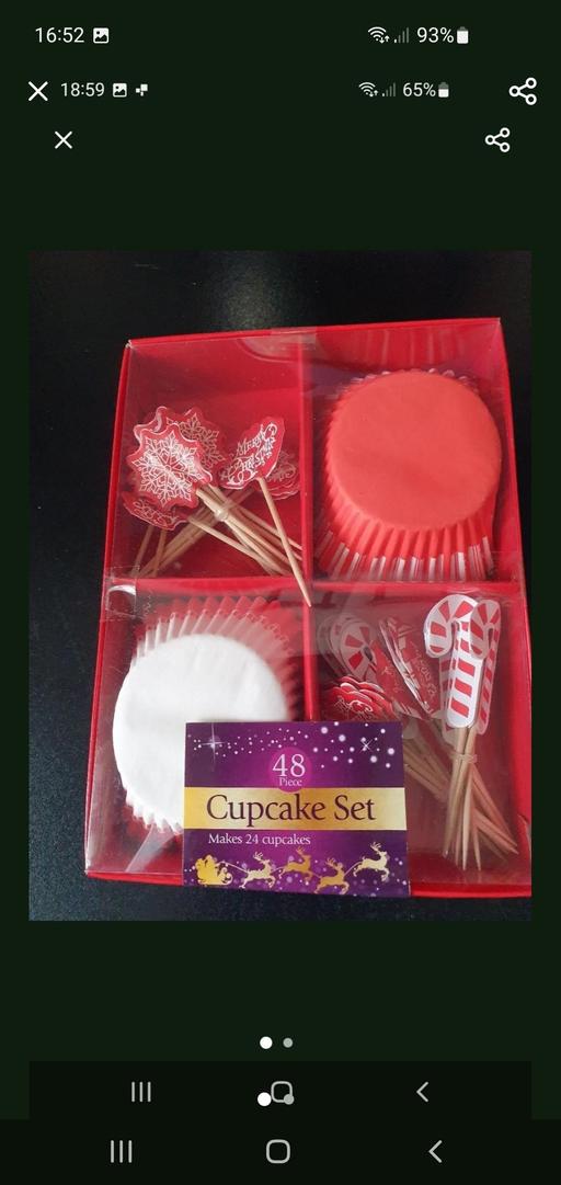  — Xmas cupcake set x 48 pieces NEW