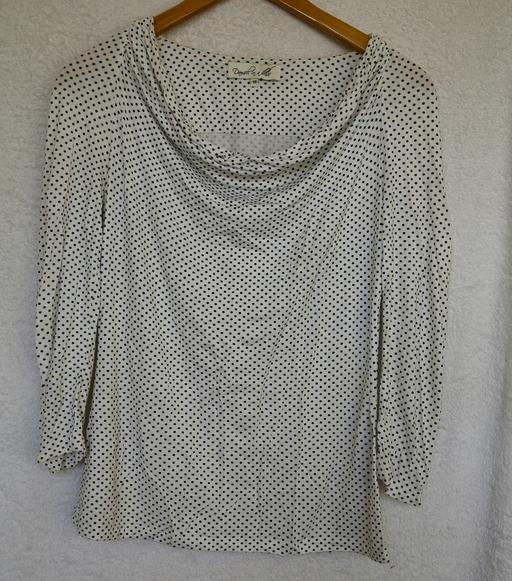  — damsel in a dress polka dot top size 10