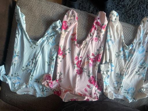  — X3 floral baby grows