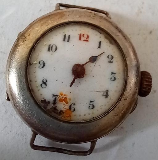  — Antique 1911 Solid Silver WWI Trench Watch