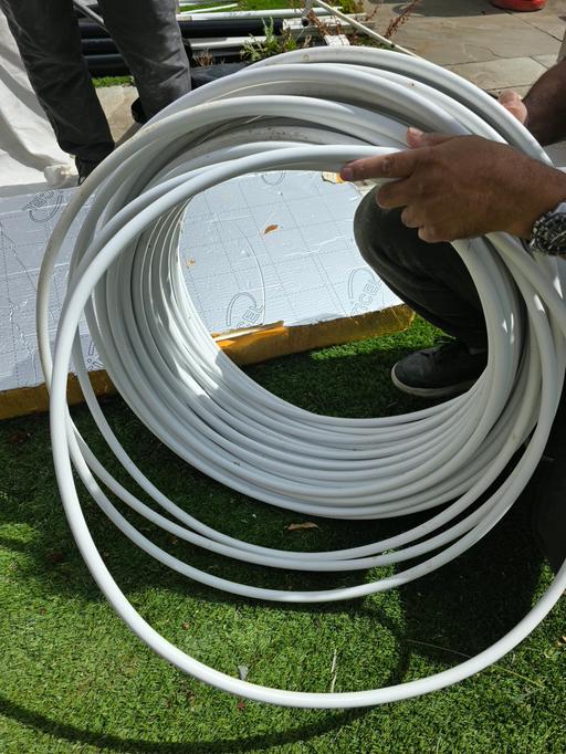  — Underfloor heating pipe/coil 74 meters approx