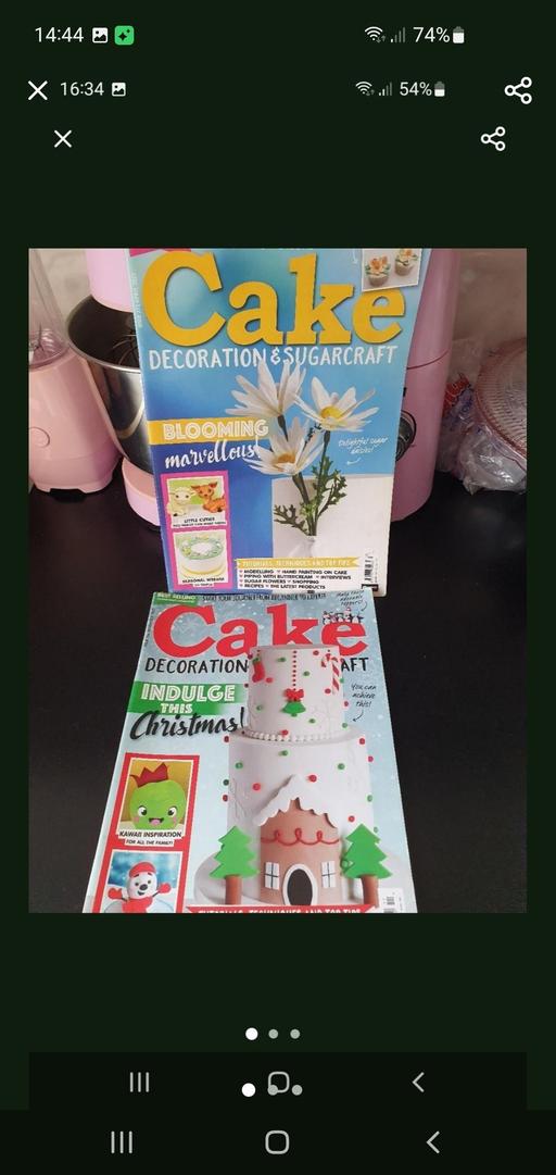  — cake decoration & sugarcraft magazines x 2