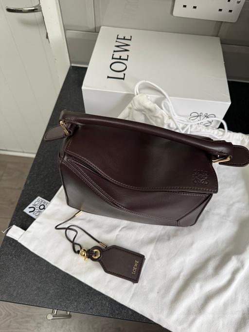  — Loewe Lambskin puzzle bag in chestnut