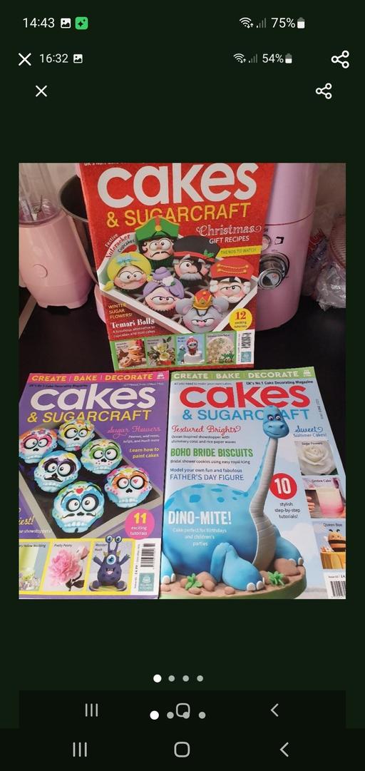  — cakes and sugarcraft magazines x 3