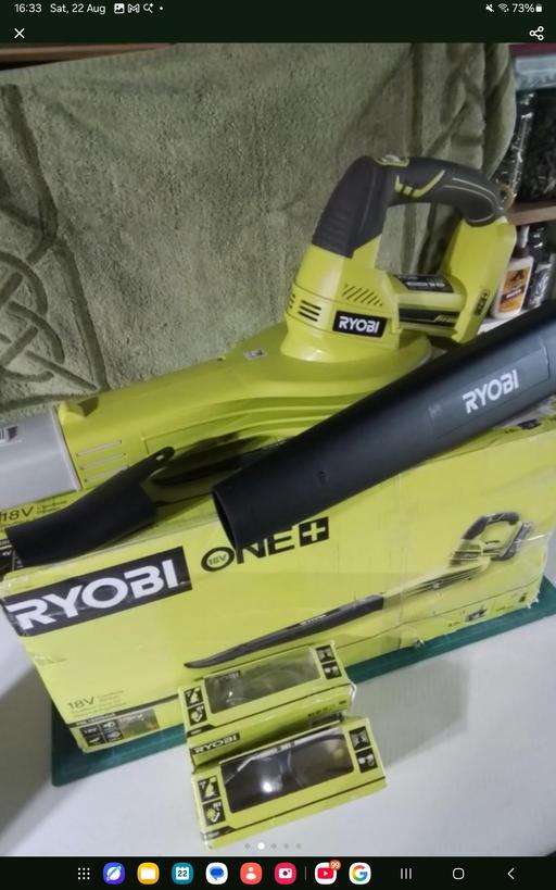 — Ryobi 18 volt blow vac