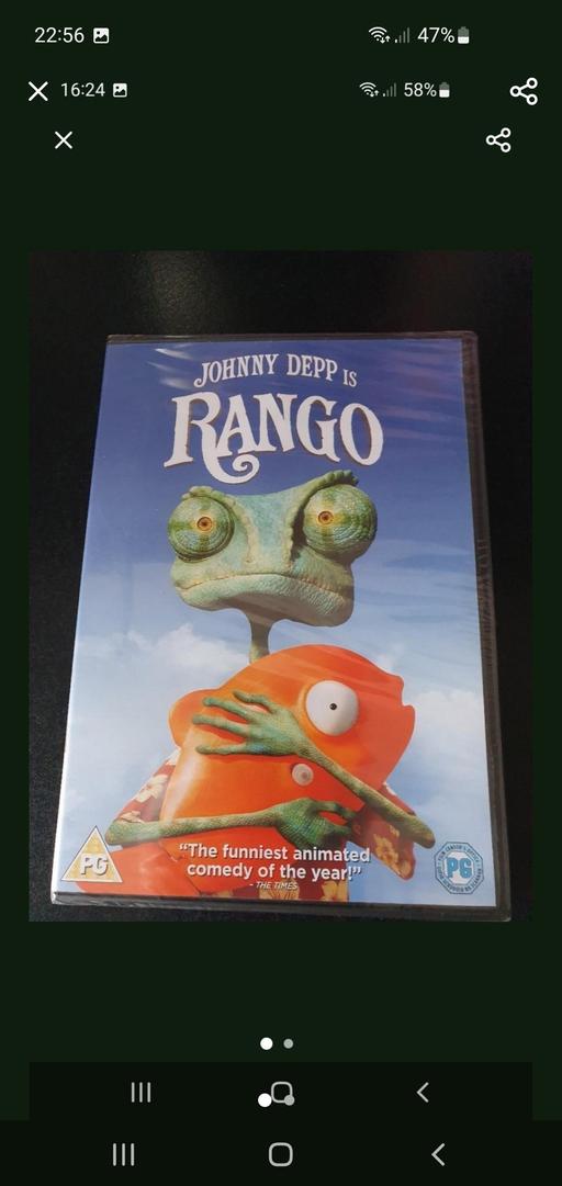  — rango dvd NEW