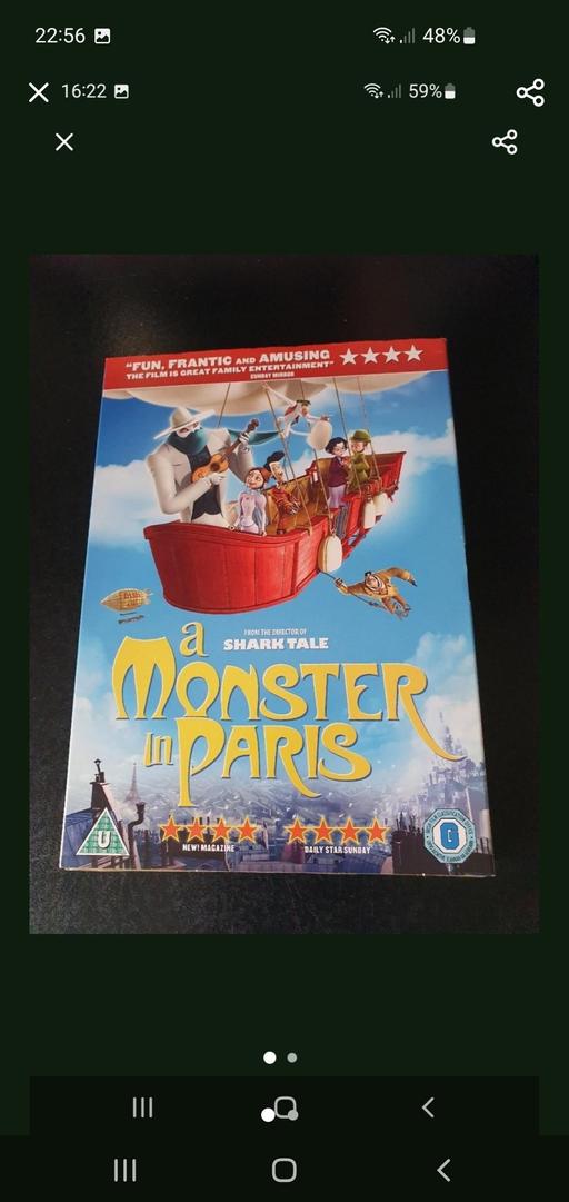  — a monster in Paris dvd NEW