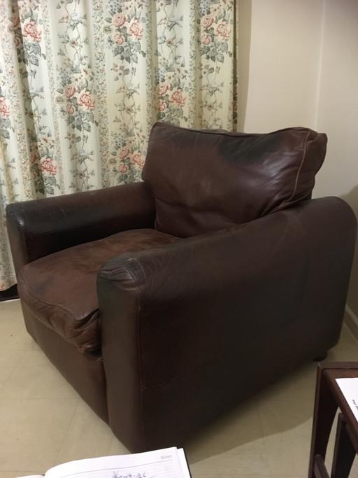  — Brown Leather Armchair