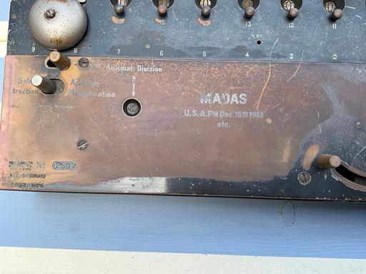  — Antique calculator