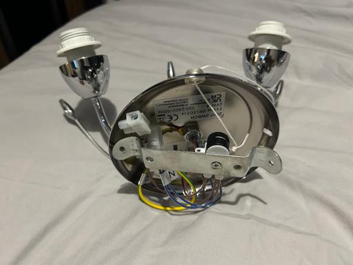  — Brand new pair of chrome wall candle lights