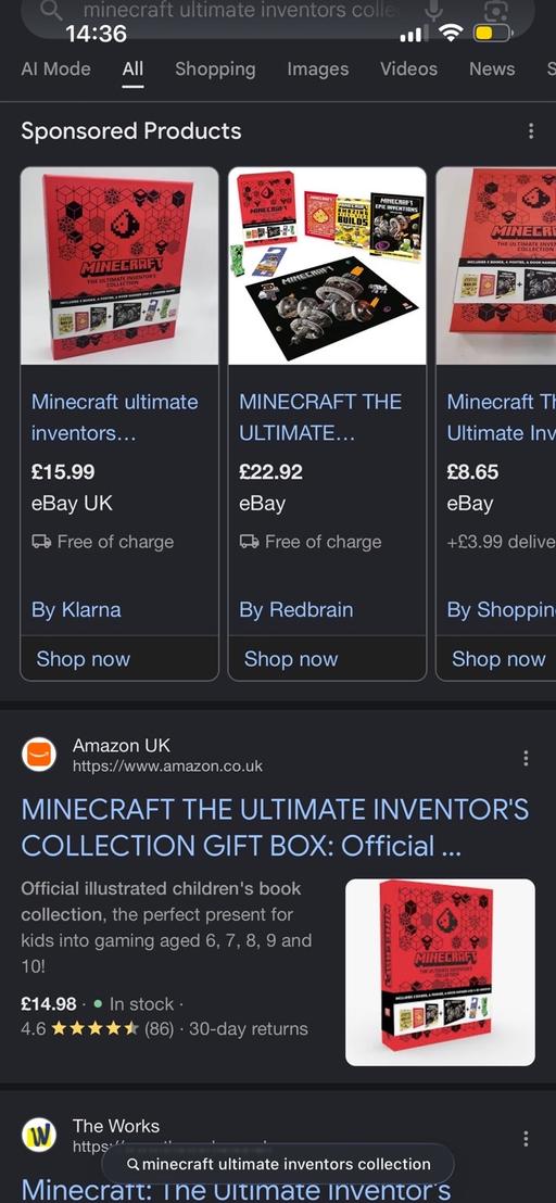  — New! Minecraft inventors collection