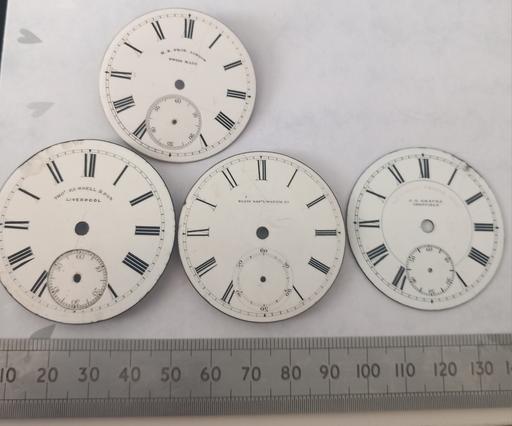  — Antique Porcelain Pocket Watch Faces Dials
