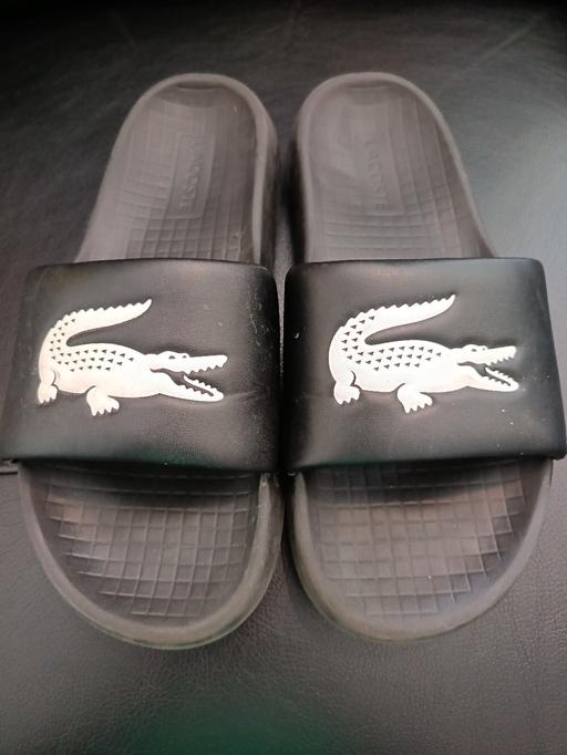 — lacoste sliders size 8