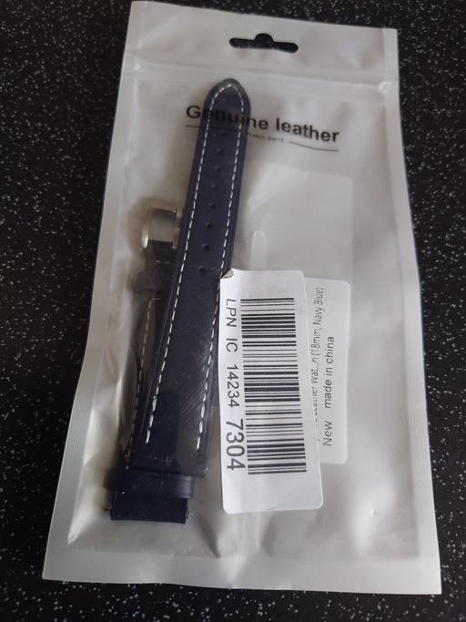  — Genuine leather 18mm watch strap