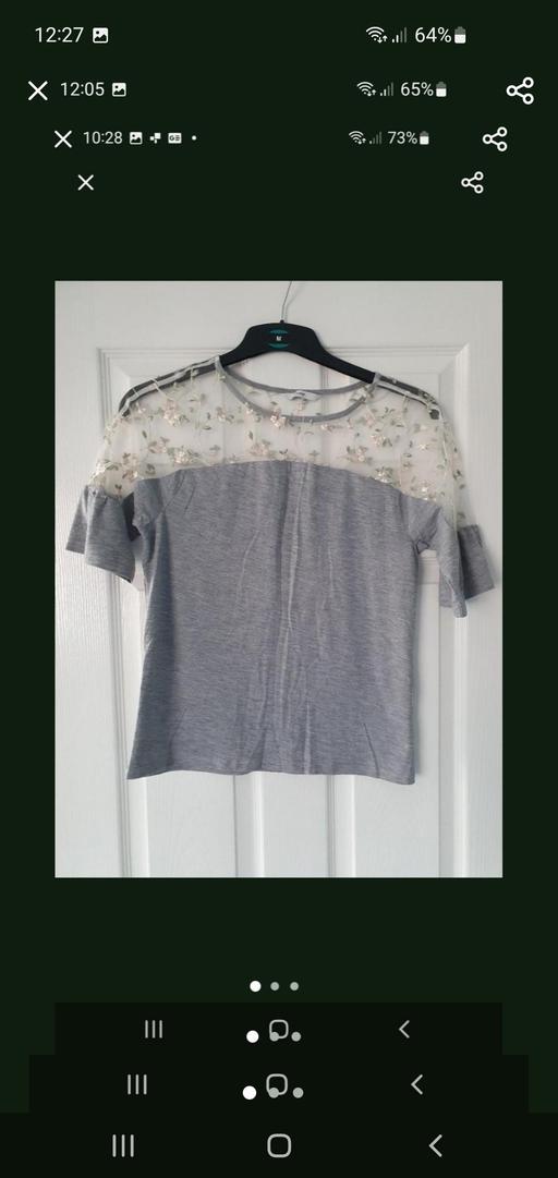  — ladies grey T shirt