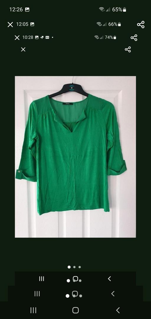  — ladies green top