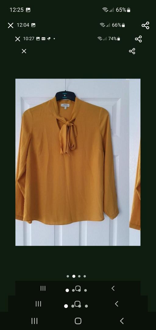  — ladies mustard blouse