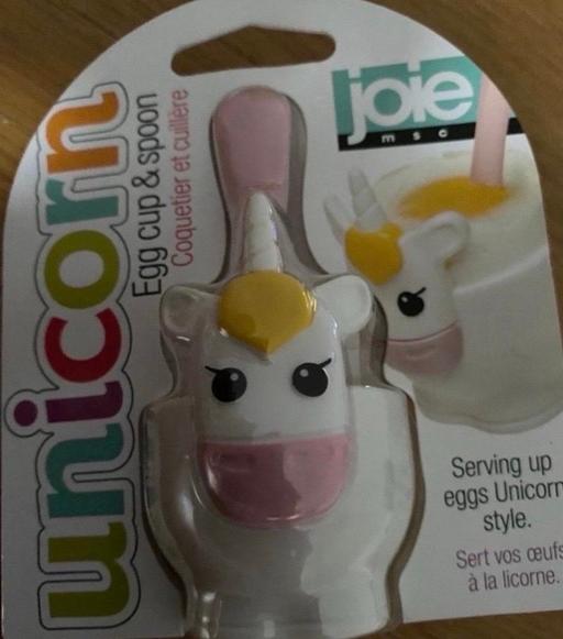  — Unicorn egg cup & spoon