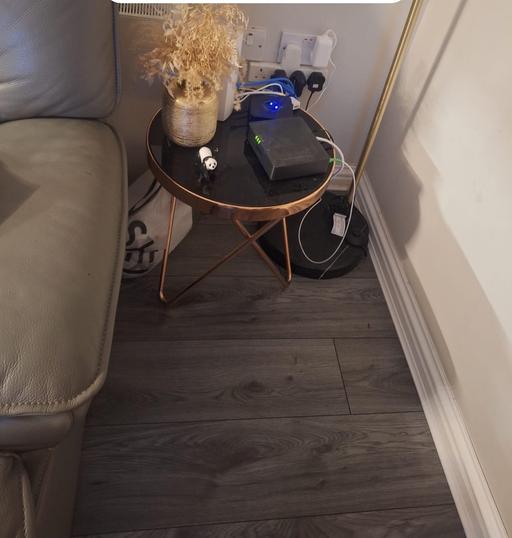  — Set of Gold round side tables