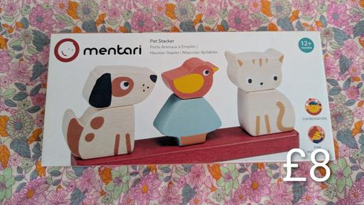  — Wooden pet stacker toy