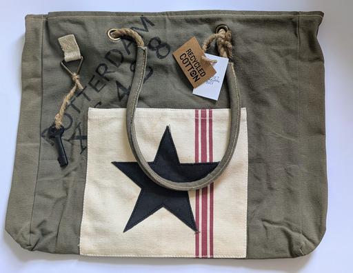  — Khaki Canvas Star Bag