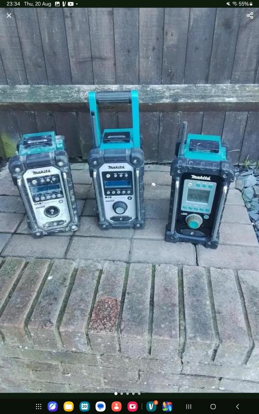 — 3 makita radios