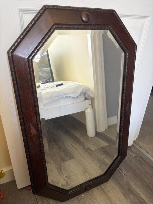  — Vintage wood mirror